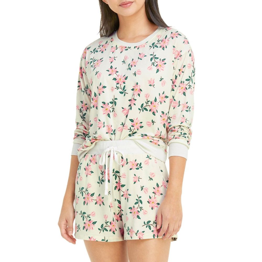 DJ Draper James Ladies 2 Piece Lounge Set - Coral Floral - Size M